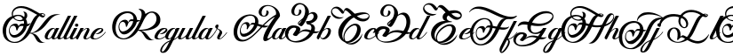 Kalline Regular font