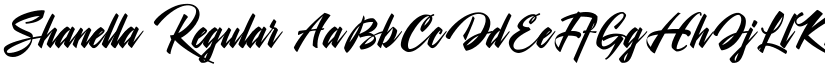 Shanella Regular font