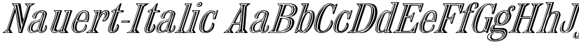 Nauert-Italic font