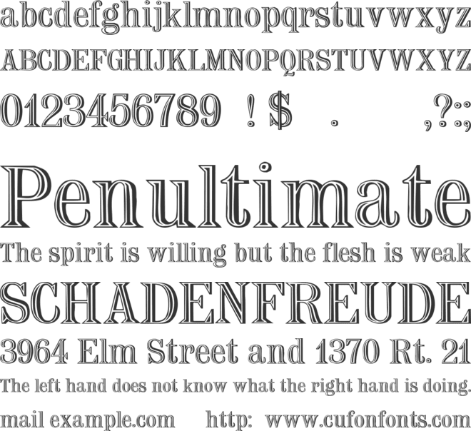 Nauert font preview