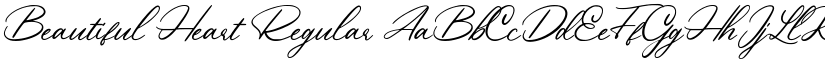 Beautiful Heart Regular font