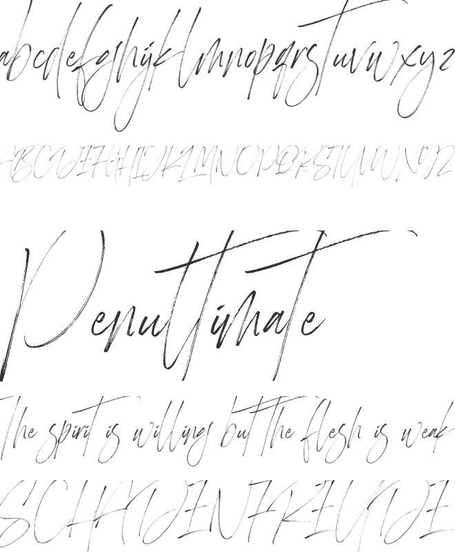 Heisenberg font preview