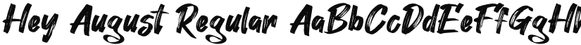 Hey August font download