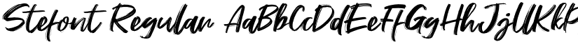 Stefont Regular font