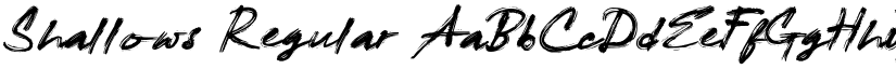 Shallows Regular font