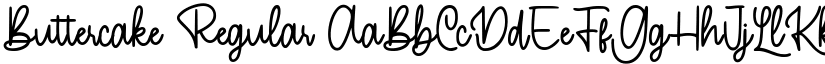 Buttercake Regular font