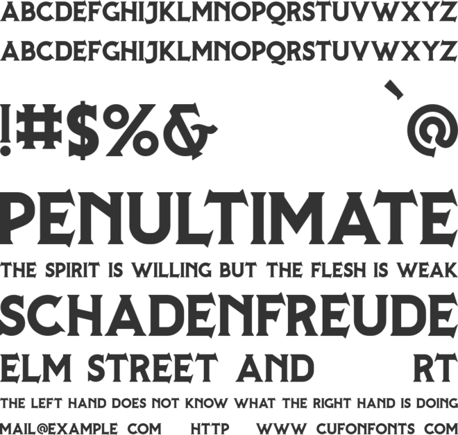 BRATTLIES font preview