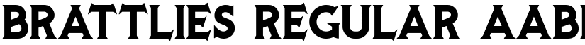 BRATTLIES Regular font