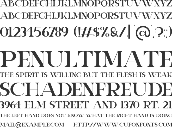 VOQUES Personal Use font preview