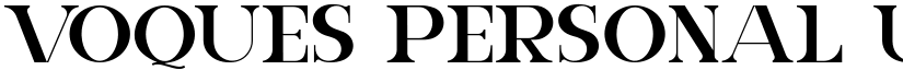 VOQUES Personal Use Regular font