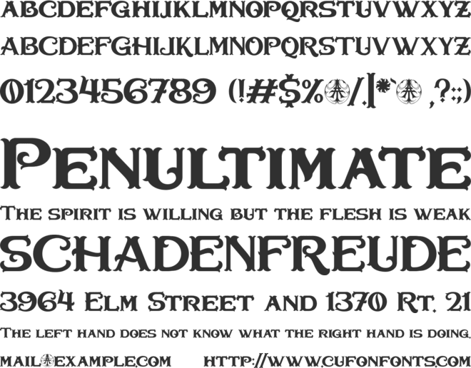 Bullhawk Personal Use Only font preview