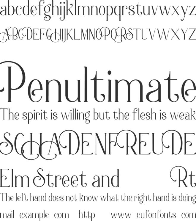 Berlin Collection font preview
