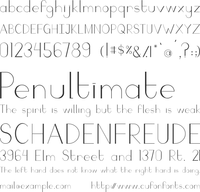 Camaly font preview