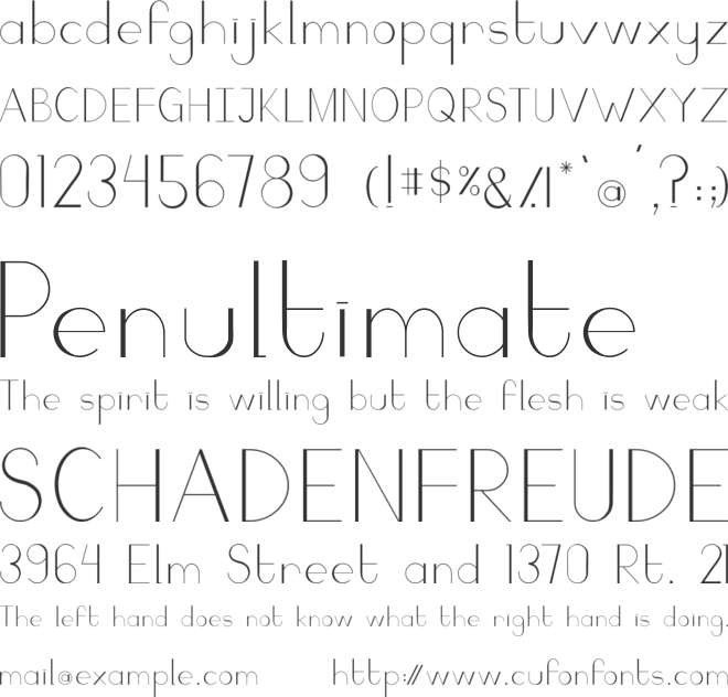 Camaly font preview