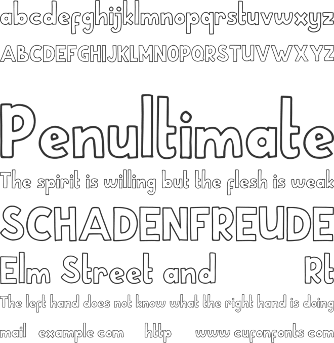 School Holic font preview