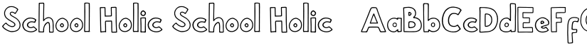 School Holic School Holic 1 font