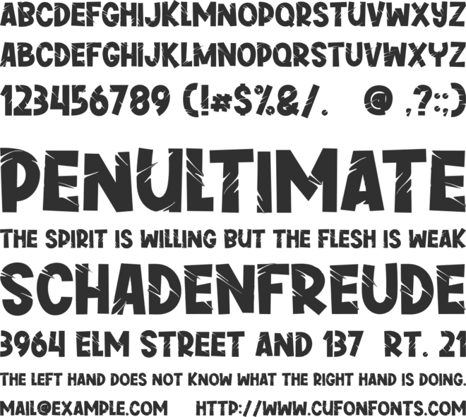 Greywall font preview