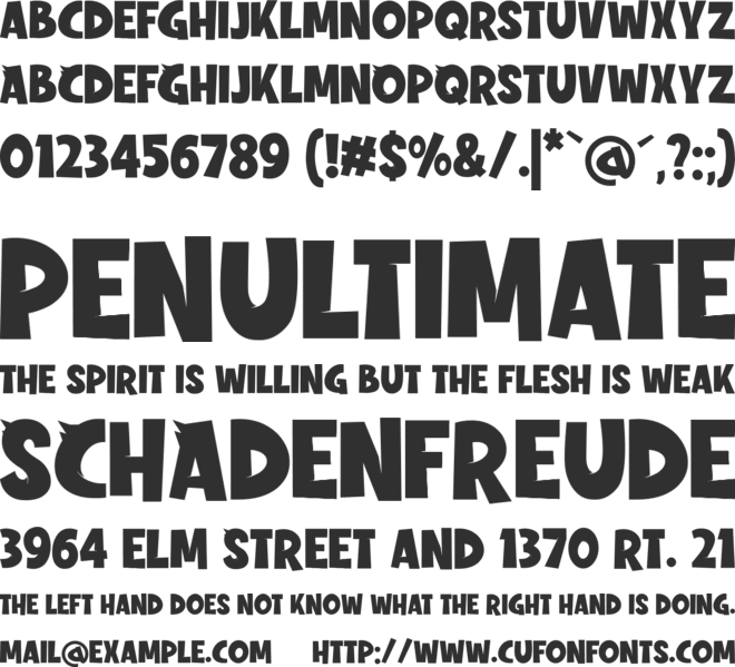 whoody font preview