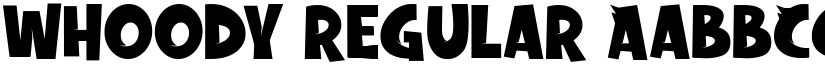 whoody Regular font