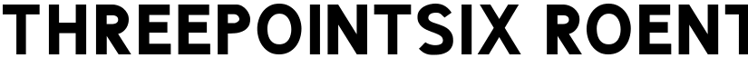 ThreePointSix Roentgen Caps Bold font