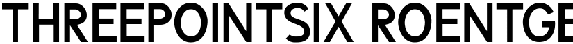 ThreePointSix Roentgen Caps font