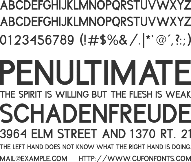 ThreePointSix Roentgen font preview