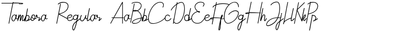 Tambora Regular font