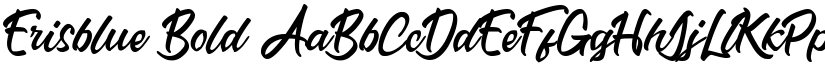 Erisblue Bold font