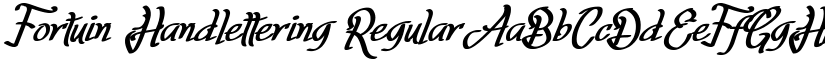 Fortuin Handlettering Regular font