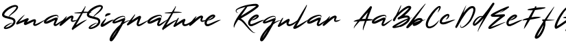 SmartSignature Regular font