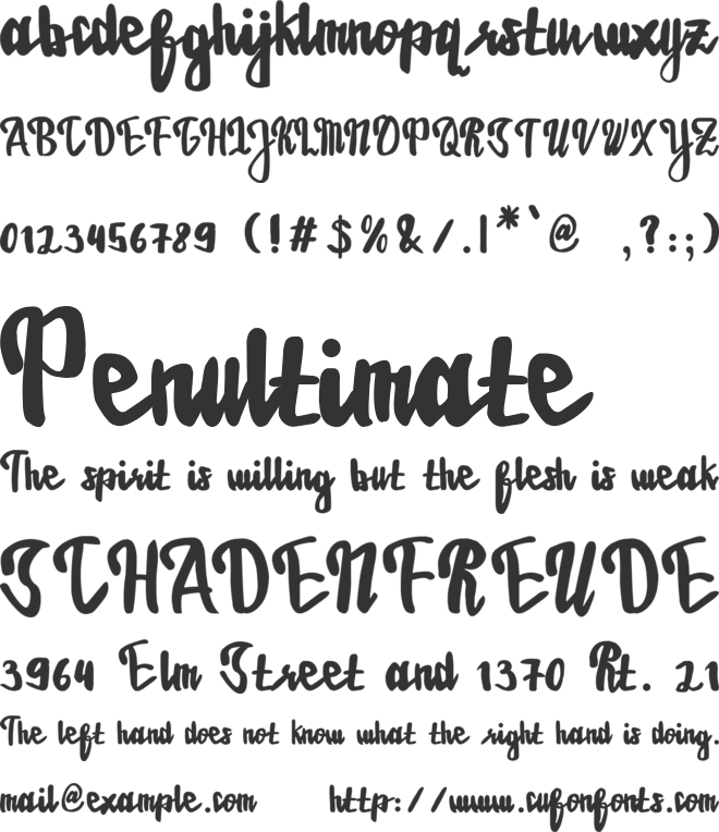 EstrellasaFont font preview