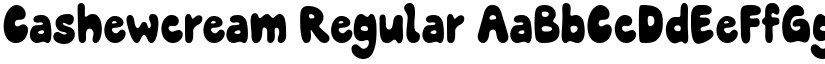 Cashewcream Regular font
