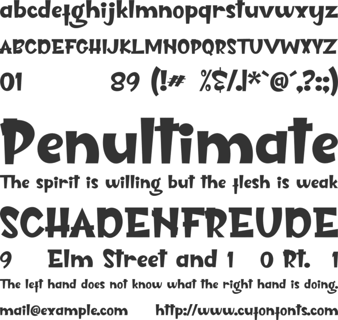 Cnossus font preview