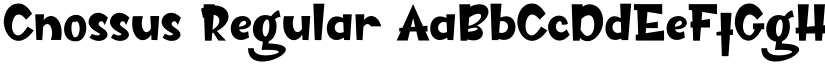 Cnossus Regular font
