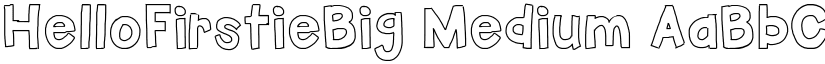 HelloFirstieBig font download