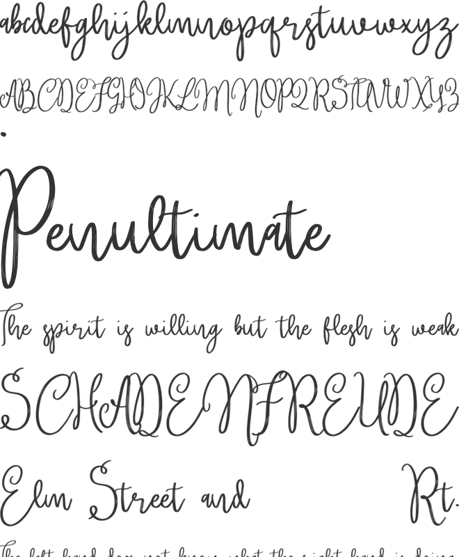 Brittney font preview