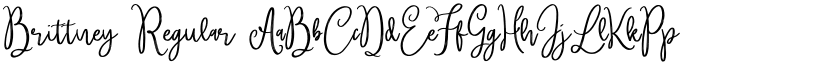 Brittney Regular font