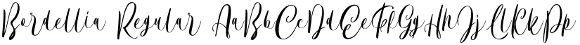 Bordellia Regular font