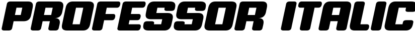 Professor Italic font