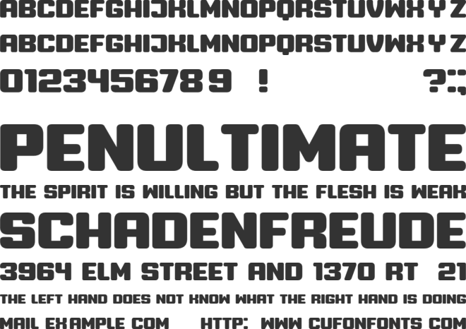 Professor font preview