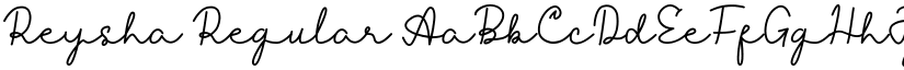 Reysha Regular font