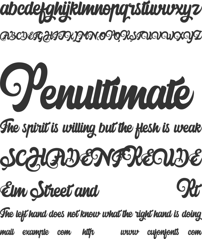 Harilly Aleya font preview