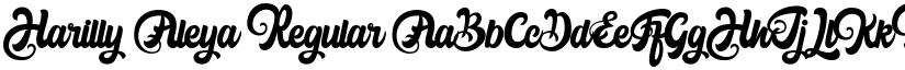 Harilly Aleya Regular font