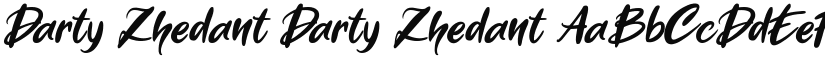 Darty Zhedant font download