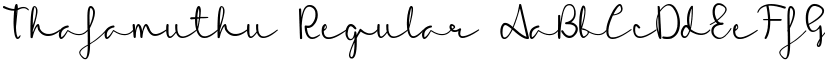 Thafamuthu Regular font
