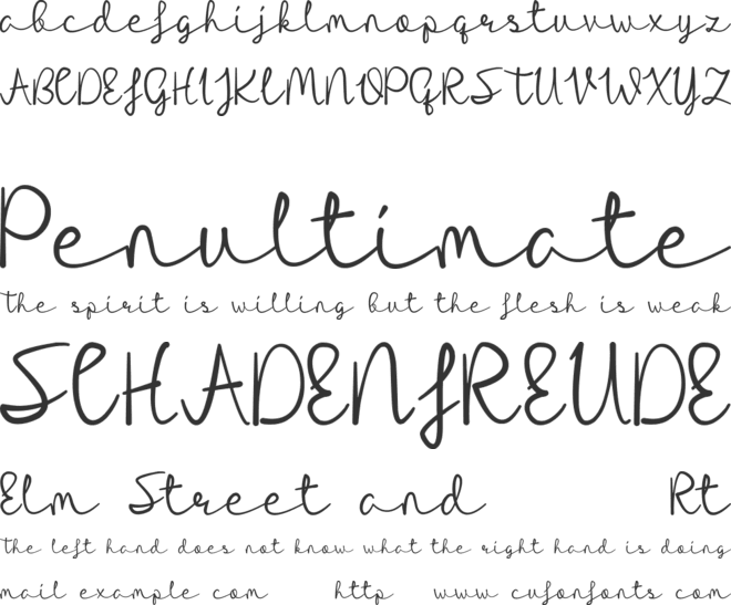 Riocabana font preview