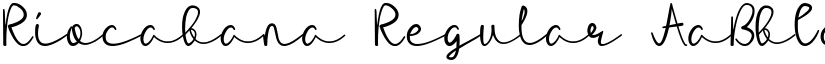 Riocabana Regular font