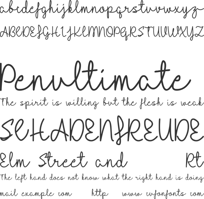 Halilintar font preview