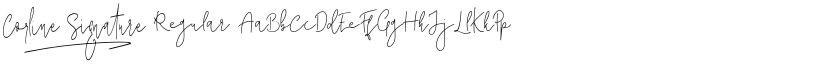 Corline Signature Regular font
