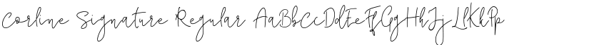 Corline Signature Regular font